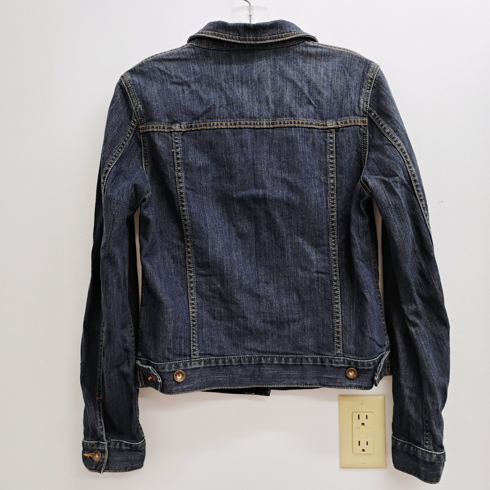 L.L.Bean 1912 Jean Jacket Misses Regular Rinsed Denim XS Made in Mexico - Picture 2 of 8
